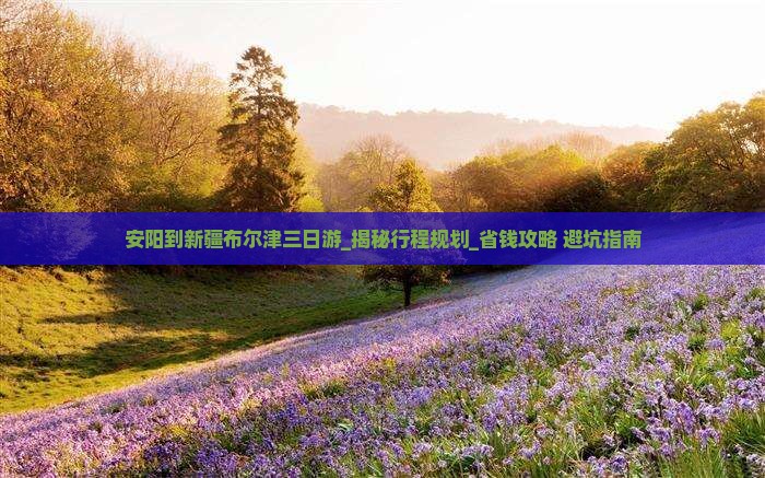 安阳到新疆布尔津三日游
