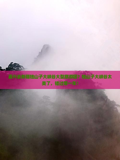 嘉兴去新疆独山子大峡谷大型旅游团？独山子大峡谷太美了，错过等一年！