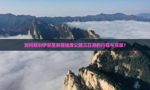如何规划伊犁至新疆独库公路三日游的行程与预算？