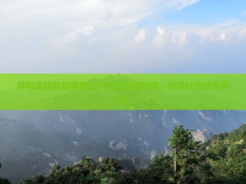 呼和浩特到新疆独山子大峡谷四日游：探寻壮美峡谷风光