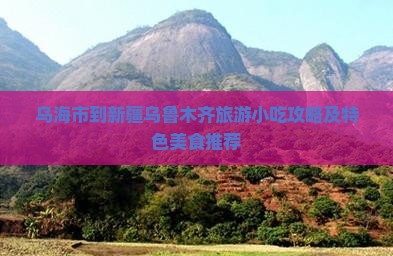 乌海市到新疆乌鲁木齐旅游小吃攻略及特色美食推荐