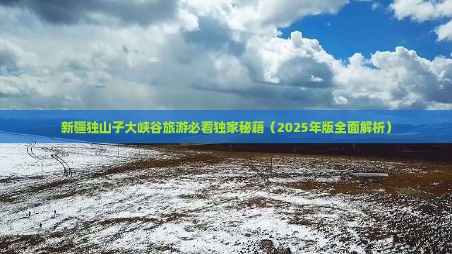 四月去新疆独山子大峡谷旅行社