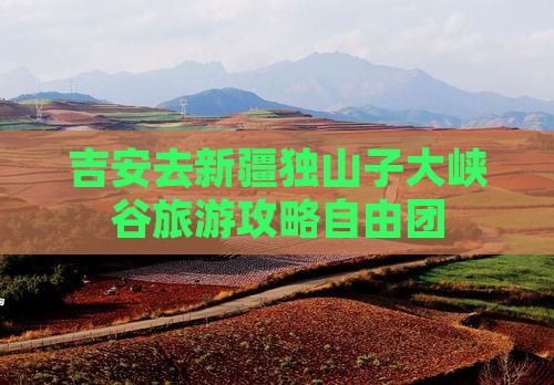 吉安去新疆独山子大峡谷自由团