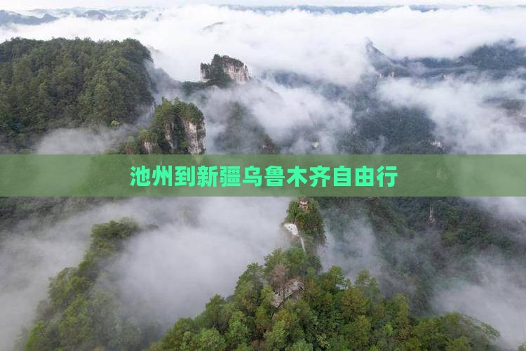 池州到新疆乌鲁木齐自由行