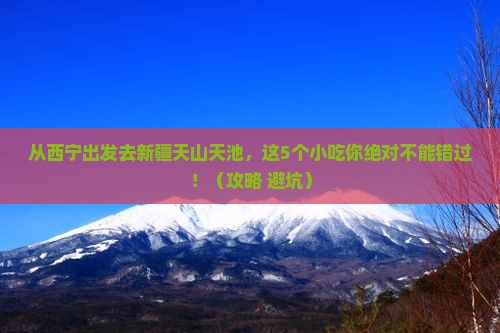 西宁到新疆天山天池旅游小吃