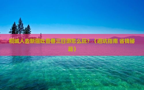 桐城去新疆吐鲁番三日游