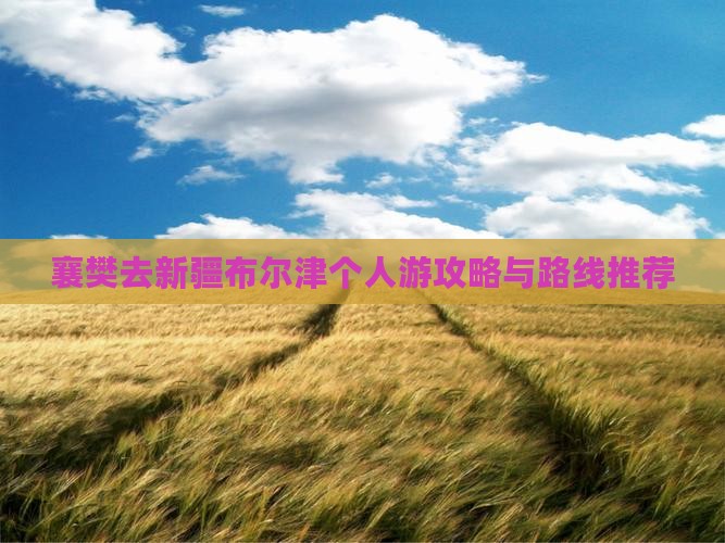 襄樊去新疆布尔津个人游攻略与路线推荐