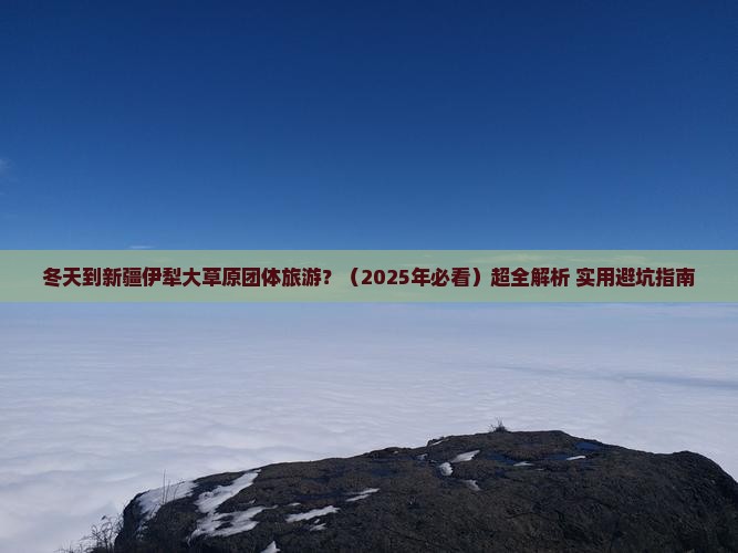 冬天到新疆伊犁大草原团体旅游