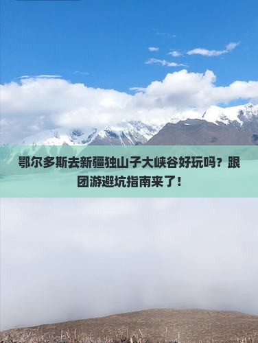 鄂尔多斯去新疆独山子大峡谷团体旅游