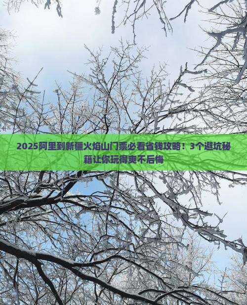 阿里到新疆火焰山门票