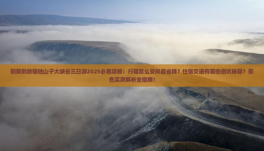 铜陵到新疆独山子大峡谷三日游