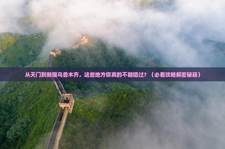 天门到新疆乌鲁木齐必去地