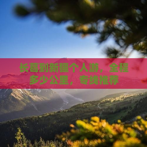 长葛到新疆个人游