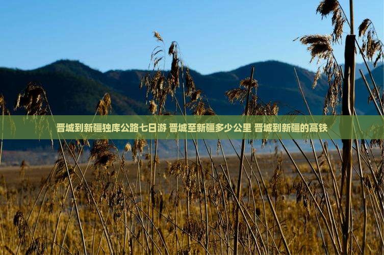 晋城到新疆独库公路七日游