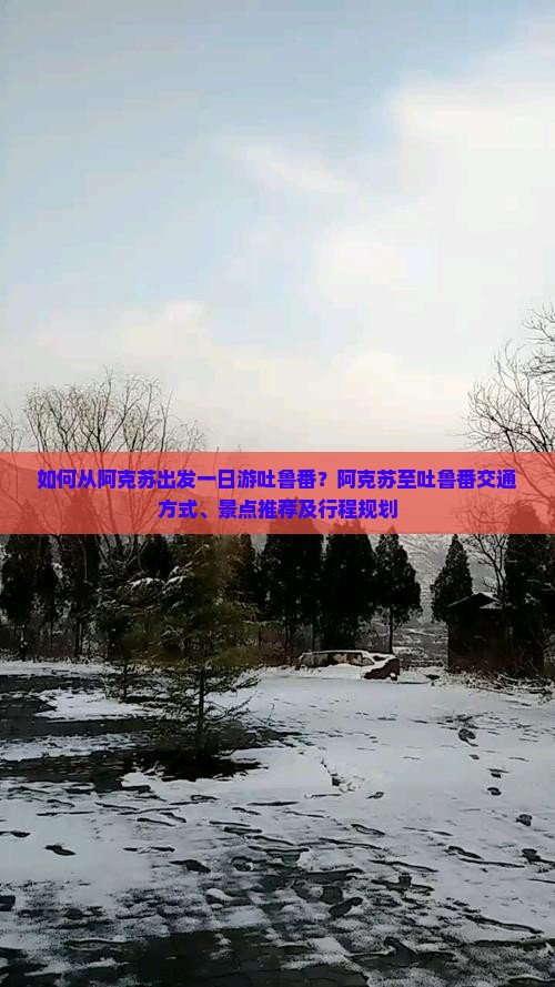 如何从阿克苏出发一日游吐鲁番？阿克苏至吐鲁番交通方式、景点推荐及行程规划