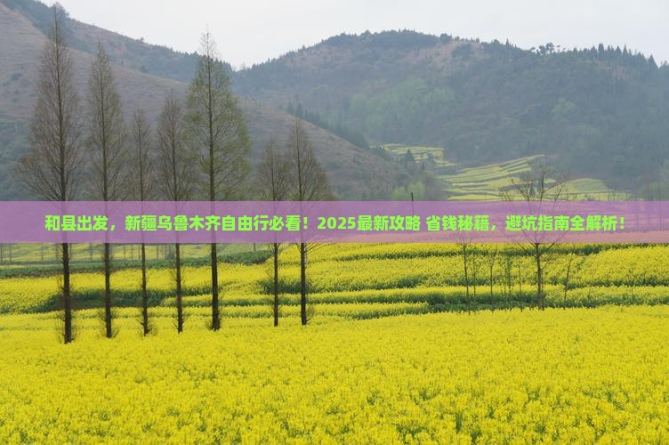 和县去新疆乌鲁木齐自由行