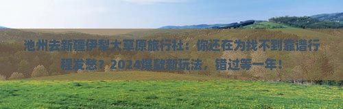 池州去新疆伊犁大草原旅行社