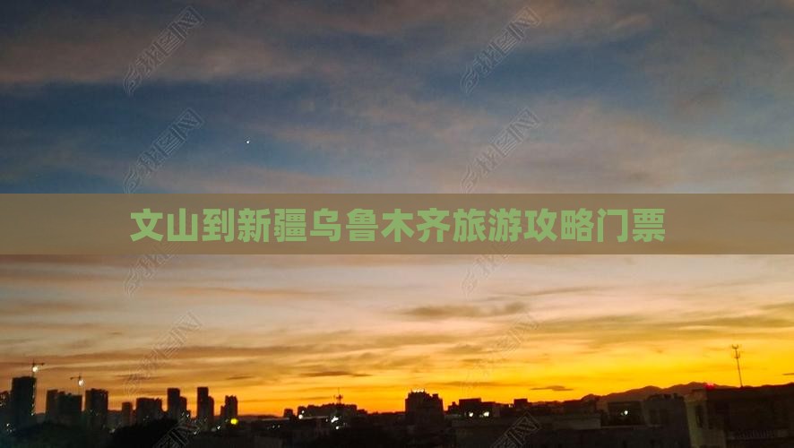 文山到新疆乌鲁木齐门票