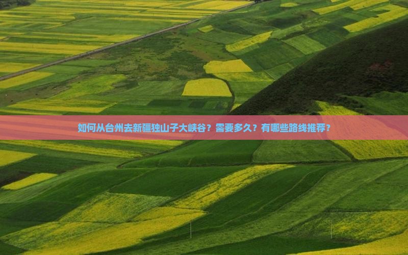 如何从台州去新疆独山子大峡谷？需要多久？有哪些路线推荐？