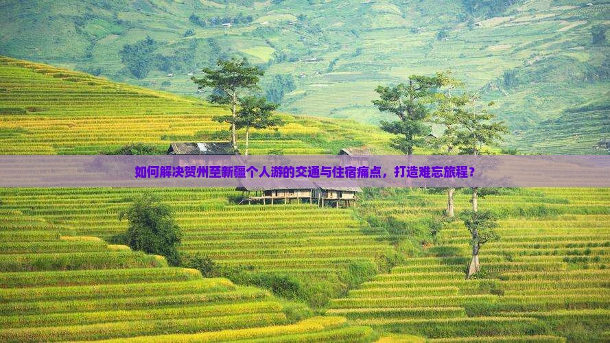 如何解决贺州至新疆个人游的交通与住宿痛点，打造难忘旅程？