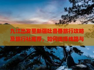 九江出发至新疆吐鲁番旅行攻略及旅行社推荐，如何选择线路与住宿？