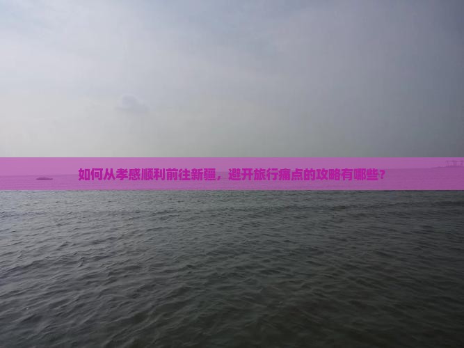 如何从孝感顺利前往新疆，避开旅行痛点的攻略有哪些？