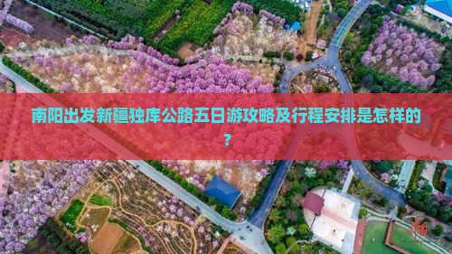 南阳出发新疆独库公路五日游攻略及行程安排是怎样的？