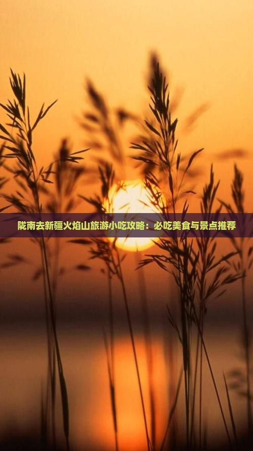 陇南去新疆火焰山旅游小吃攻略：必吃美食与景点推荐
