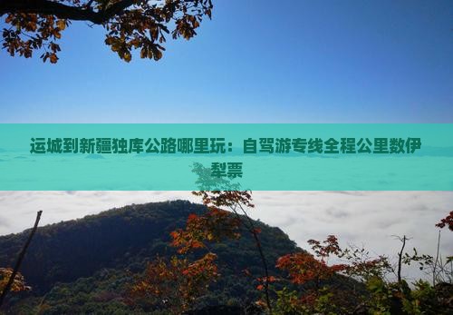 运城到新疆独库公路哪里玩：自驾游专线全程公里数伊犁票