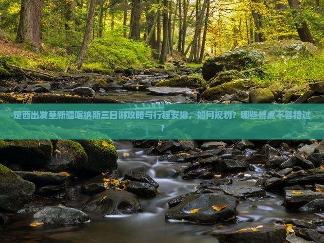 定西出发至新疆喀纳斯三日游攻略与行程安排，如何规划？哪些景点不容错过？