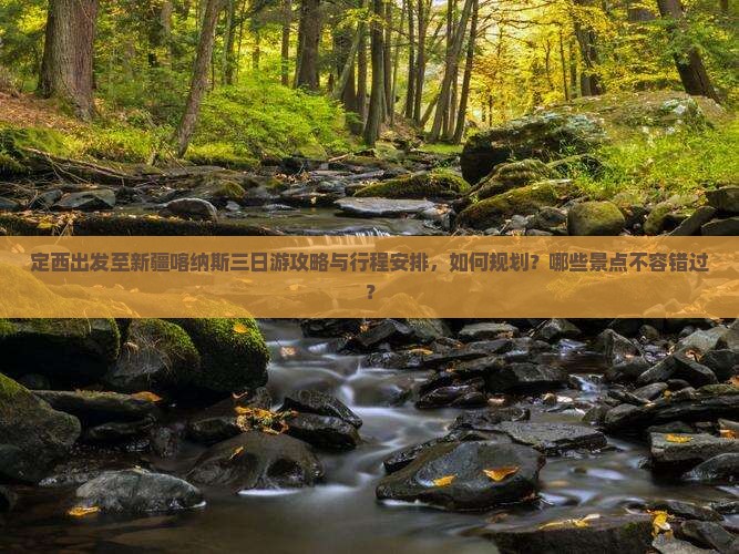 定西出发至新疆喀纳斯三日游攻略与行程安排，如何规划？哪些景点不容错过？
