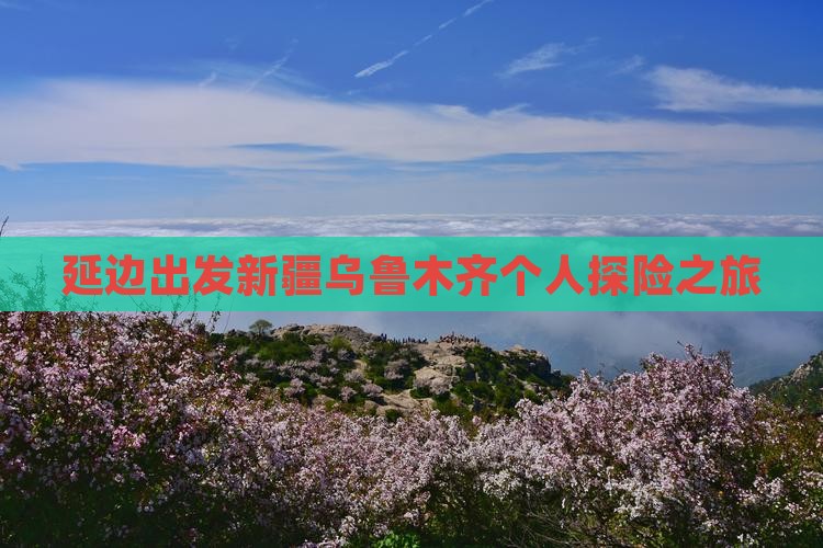 延边出发新疆乌鲁木齐个人探险之旅