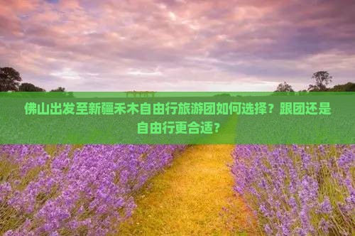 佛山出发至新疆禾木自由行旅游团如何选择？跟团还是自由行更合适？
