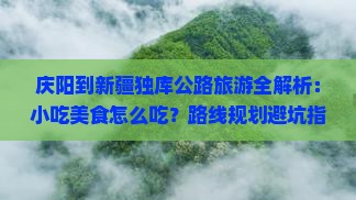 庆阳到新疆独库公路旅游小吃
