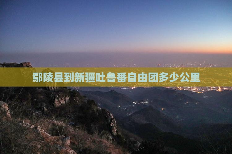 鄢陵县到新疆吐鲁番自由团