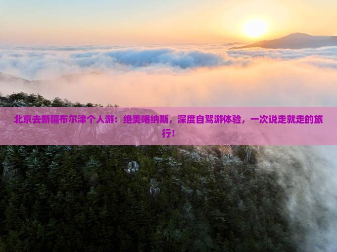 北京去新疆布尔津个人游