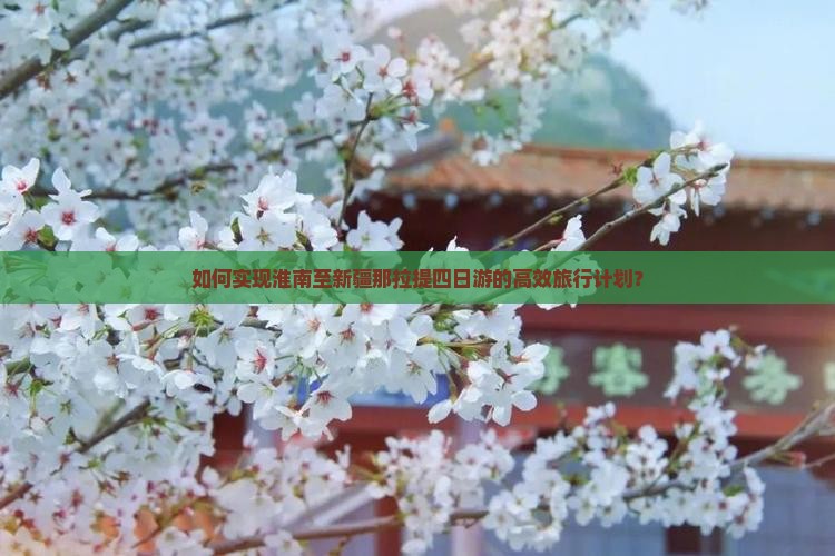 如何实现淮南至新疆那拉提四日游的高效旅行计划？