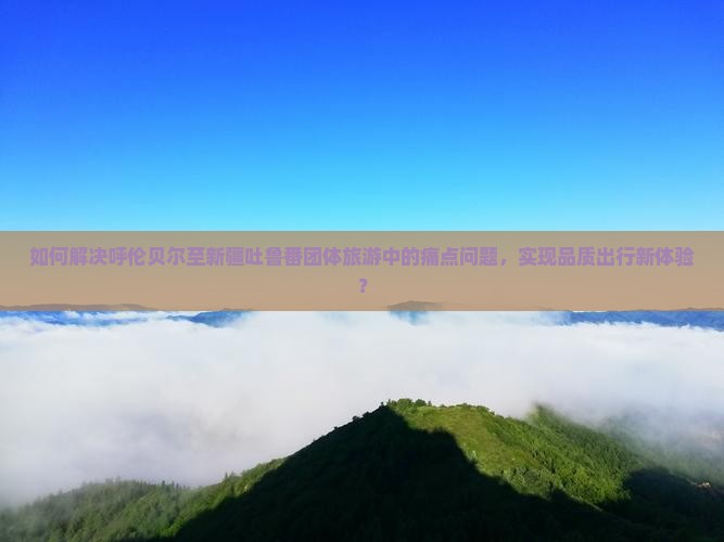 如何解决呼伦贝尔至新疆吐鲁番团体旅游中的痛点问题，实现品质出行新体验？