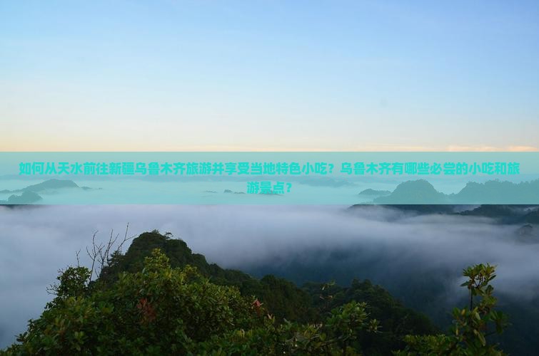 如何从天水前往新疆乌鲁木齐旅游并享受当地特色小吃？乌鲁木齐有哪些必尝的小吃和旅游景点？
