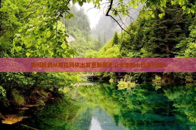 如何规划从克拉玛依出发至新疆天山天池的七日游行程？