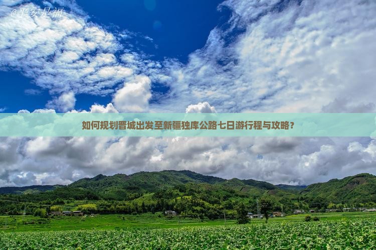 如何规划晋城出发至新疆独库公路七日游行程与攻略？
