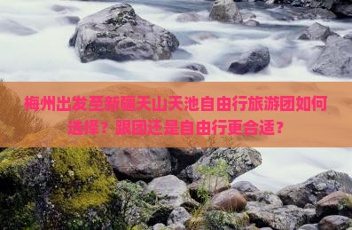 梅州出发至新疆天山天池自由行旅游团如何选择？跟团还是自由行更合适？