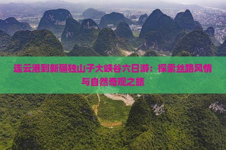连云港到新疆独山子大峡谷六日游：探索丝路风情与自然奇观之旅