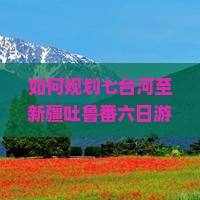 如何规划七台河至新疆吐鲁番六日游行程？解决交通与住宿痛点，畅享丝路风情！
