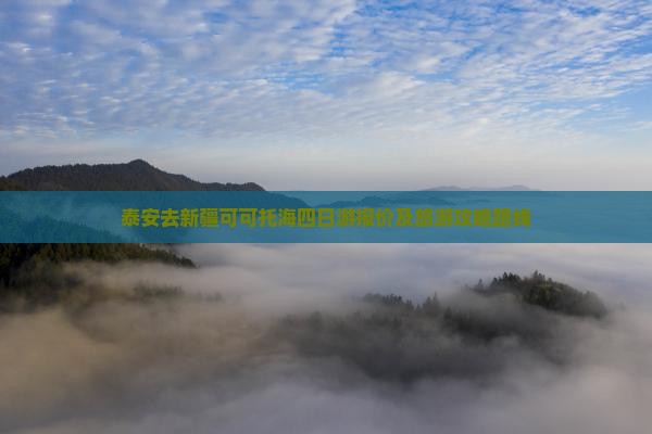 泰安去新疆可可托海四日游报价及旅游攻略路线
