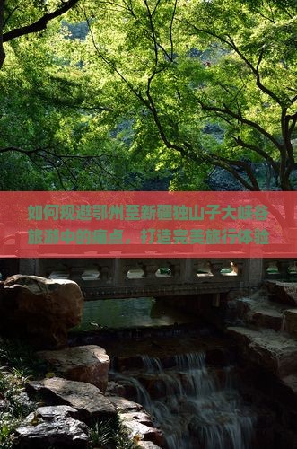 如何规避鄂州至新疆独山子大峡谷旅游中的痛点，打造完美旅行体验？