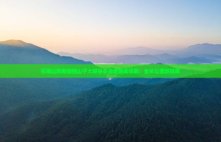 石嘴山到新疆独山子大峡谷必去地距离详解：全长公里数指南