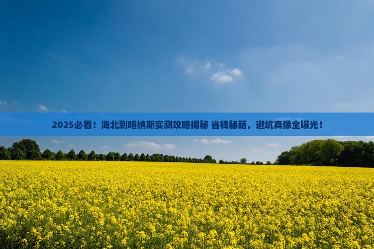 海北到新疆喀纳斯攻略
