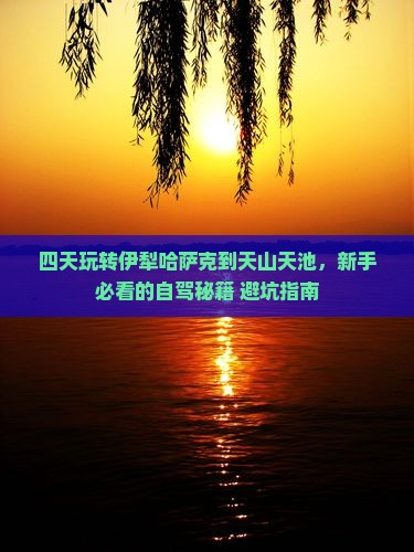 伊犁哈萨克到新疆天山天池四日游