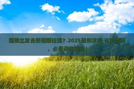 醴陵去新疆那拉提哪里玩